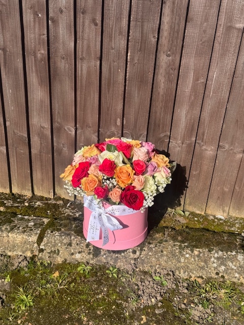 Mix Roses Hat box