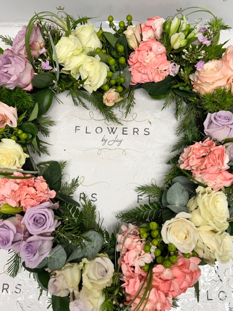 Loose Floral Open Heart