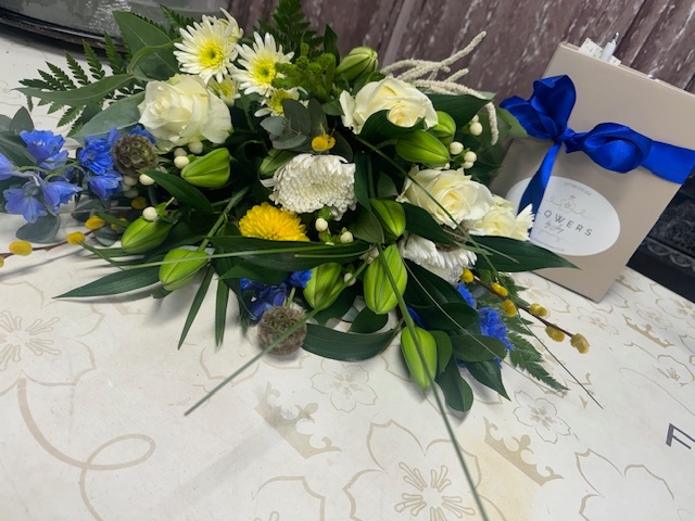 The Ivory Blues Bouquet