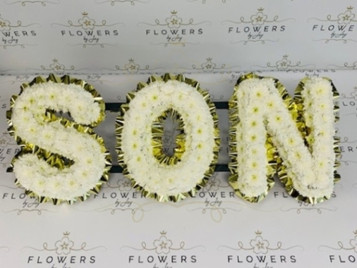 Son Tribute Plain Lettering