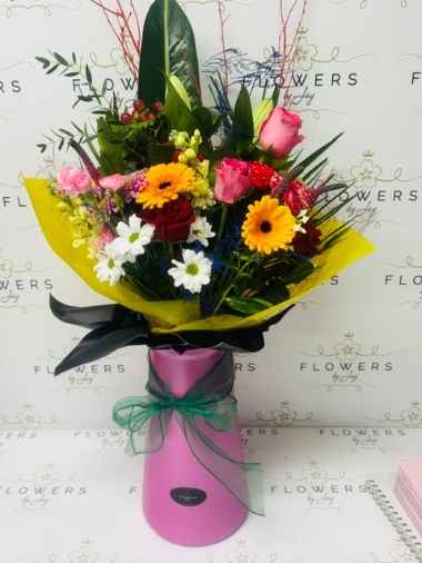 Florist Inspired Tumbler vase bouquet