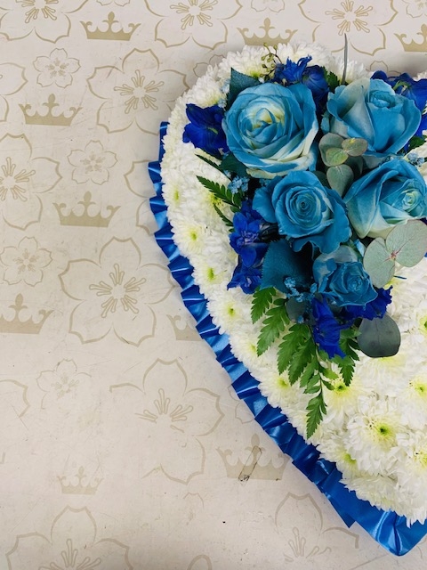 Blue Roses based Heart