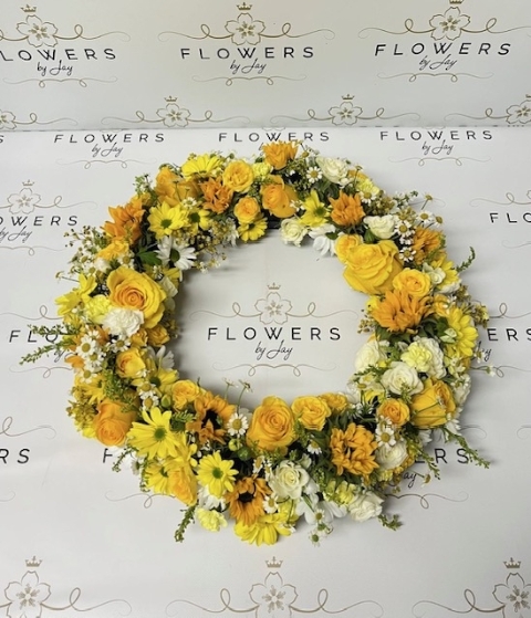 Yellows Mixed wreath