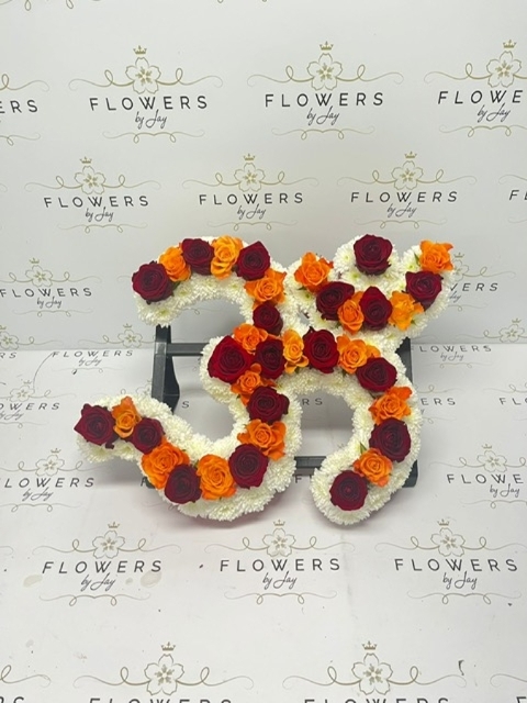Hindu OM (Red & Orange Rose)
