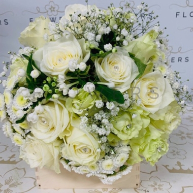 Bridal Ivories&Lime Dome BQ