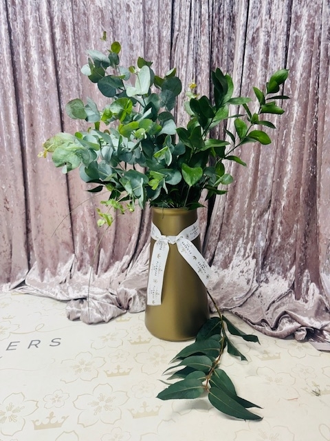 Just Greenery Tumbler Vase Bouquet