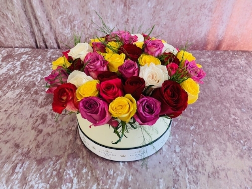 Mix Roses Hat box