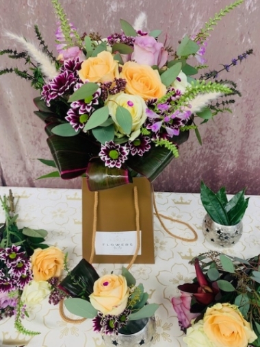 Bridal Peach&Lilacs Loose Flow BQ