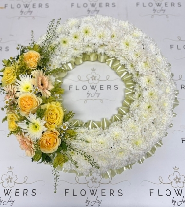 Peaches & Cream Wreath