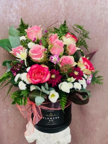 Pinks & Magenta Hat Box