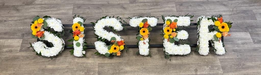 Foliage Edge with sprays Lettering