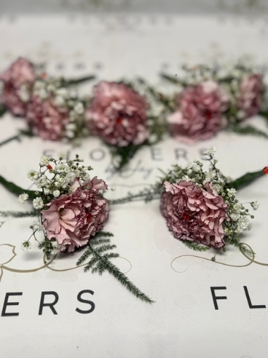 Soft Pink Carnation Buttonhole