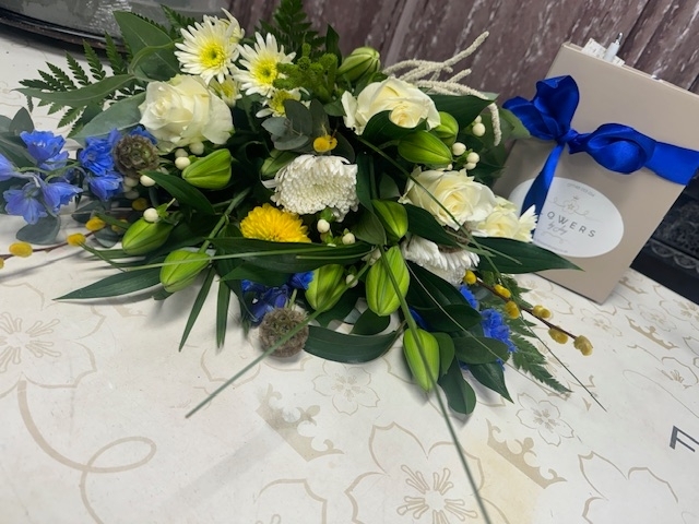 The Ivory Blues Bouquet